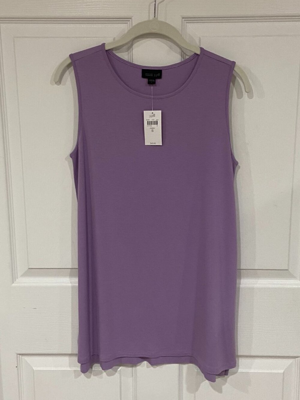 J. Jill Wearever Tunic Tank - Pansy Dk. Lavender - Size S - NWT